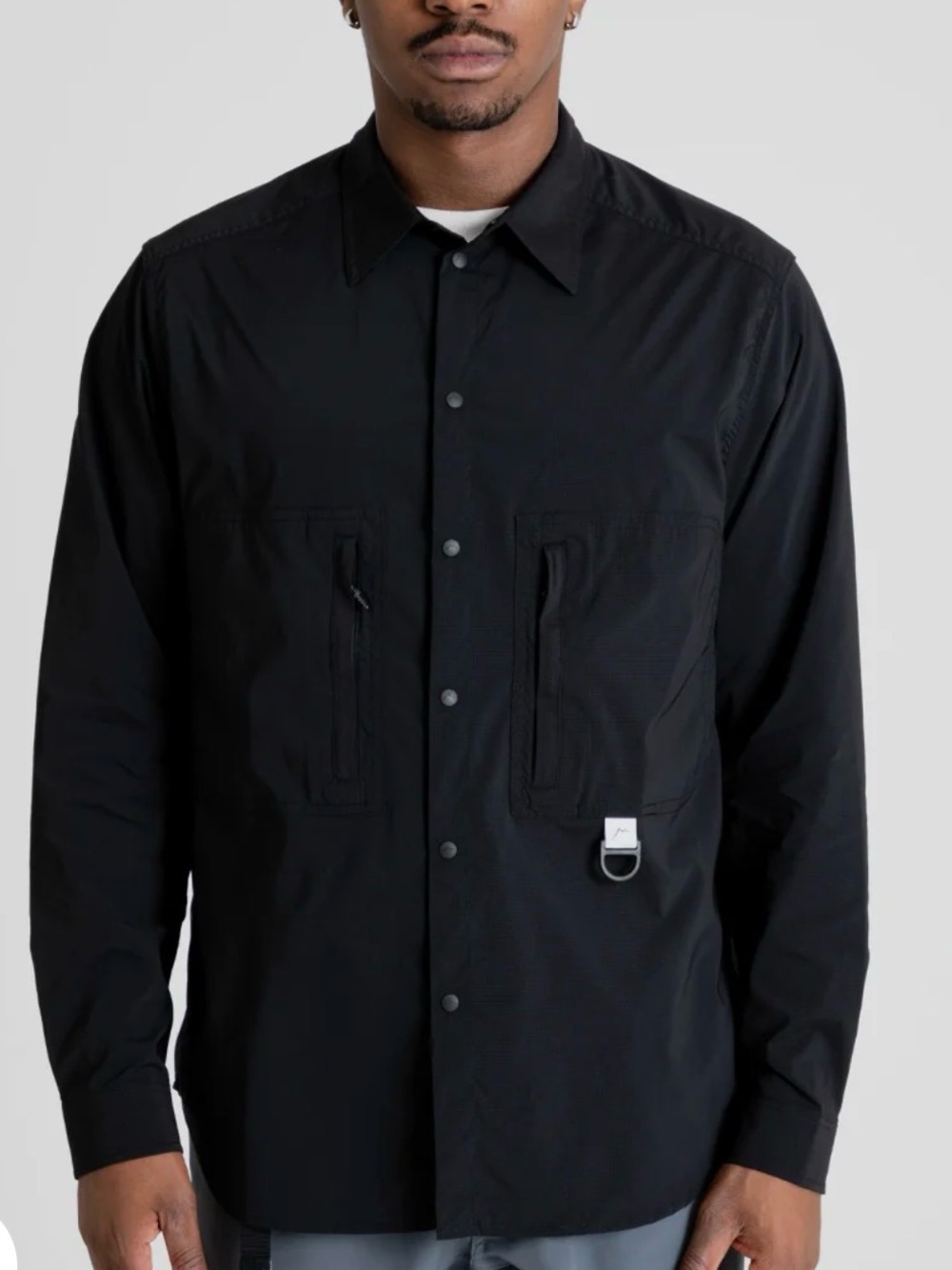 Cayl Black Lightweight Utility hike Shirt Jacket